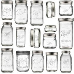 Popular Selling Different Size Glass Mason Jar and Glass Storage Jar