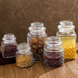 Amazon Popular Selling Glass Storage Jar for Kitchenware