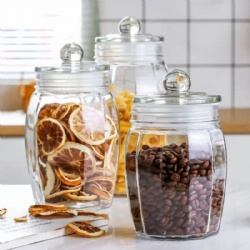 Machine Made Durable Glass Storage Jar for Nut