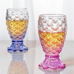 Fresh Scaled Clear Glass Drinking Cup