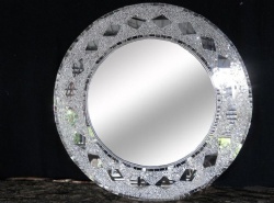 Big Size Handmade Silver Mosaic Mirror for Home Decoration