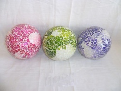 8CM Mosaic Polyfoam Ball in Different Designs Man Made Craft