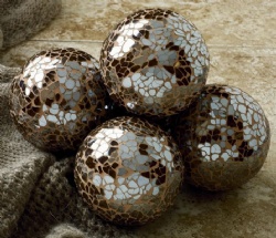 Popular Selling Mink Color Mosaic Ball in 10cm Diameter