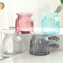 Spring Colored Glass Vase for Home Decoration