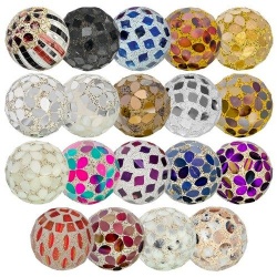 Different Designs Various Size Mosaic Polyfoam Decorative Ball for Display