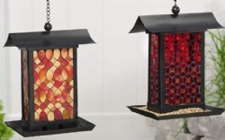 Outside Square Mosaic Bird Feeder in Different Designs