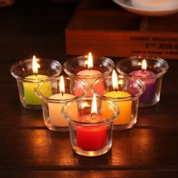 Popular Amazon Selling Clear Glass Tealight Holder