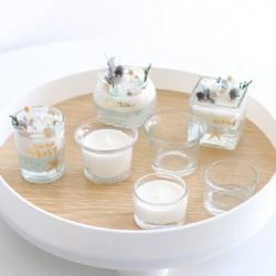 Different Shape Clear Tealight Holder for Xmas