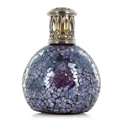 Luxury Shining Purple Fragrance Mosaic Oil Lamp with Gold Lid