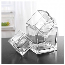 Popular Selling Square Clear Tealight Holder